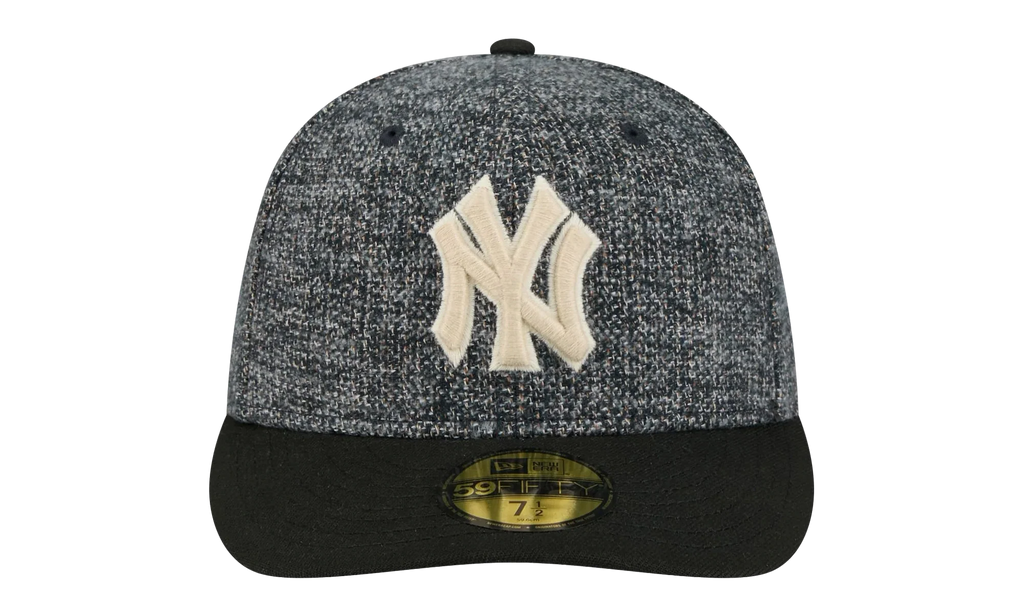 59FIFTY New York Yankees MLB Fitted Hat "Tweedy Cotton Black" NE463
