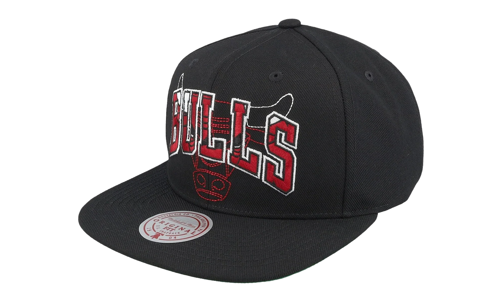 NBA Double Up Snapback Cap "Chicago Bulls - Black" HS9643 CBUBLCK