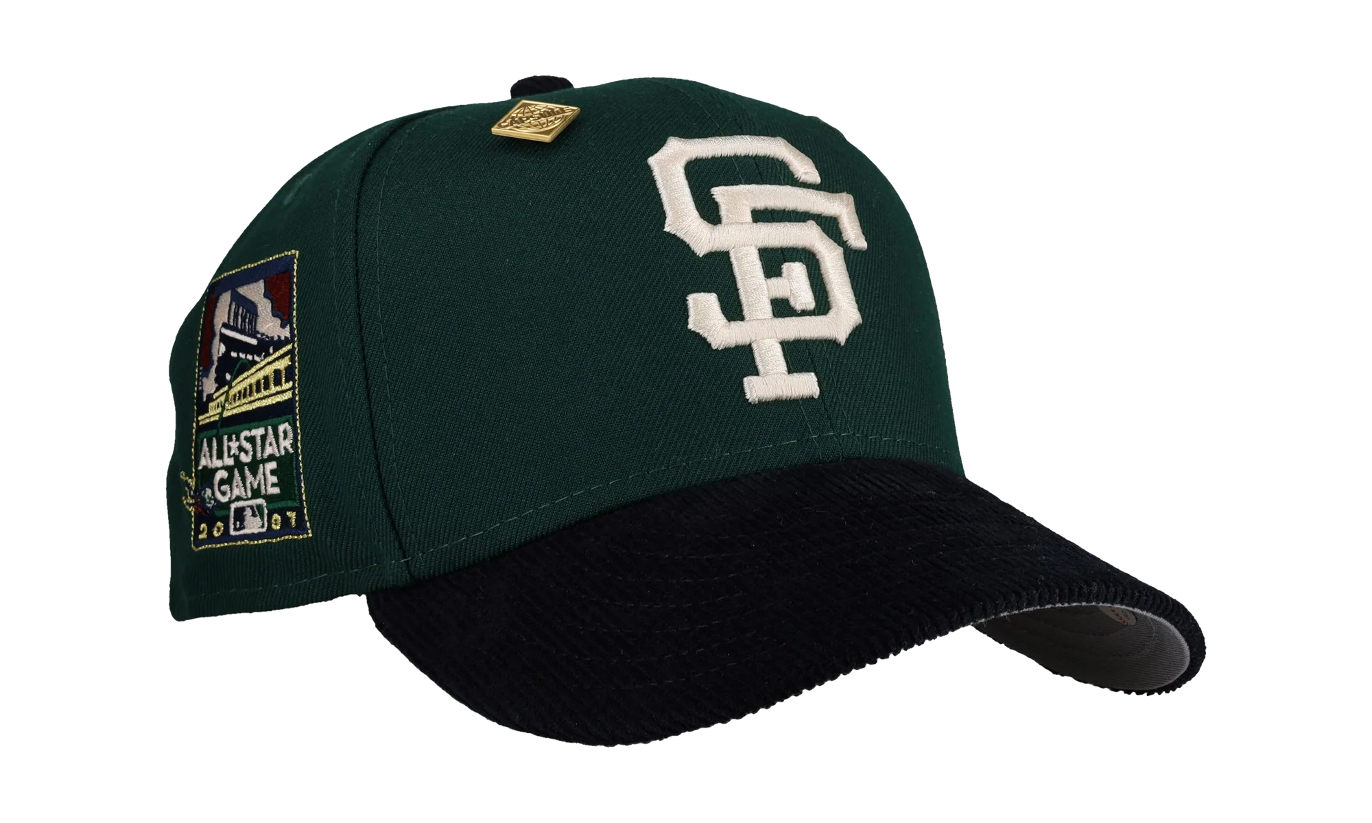 59FIFTY San Francisco Giants 2007 All Star Game Fitted Hat "Green / Navy Corduroy" NE433