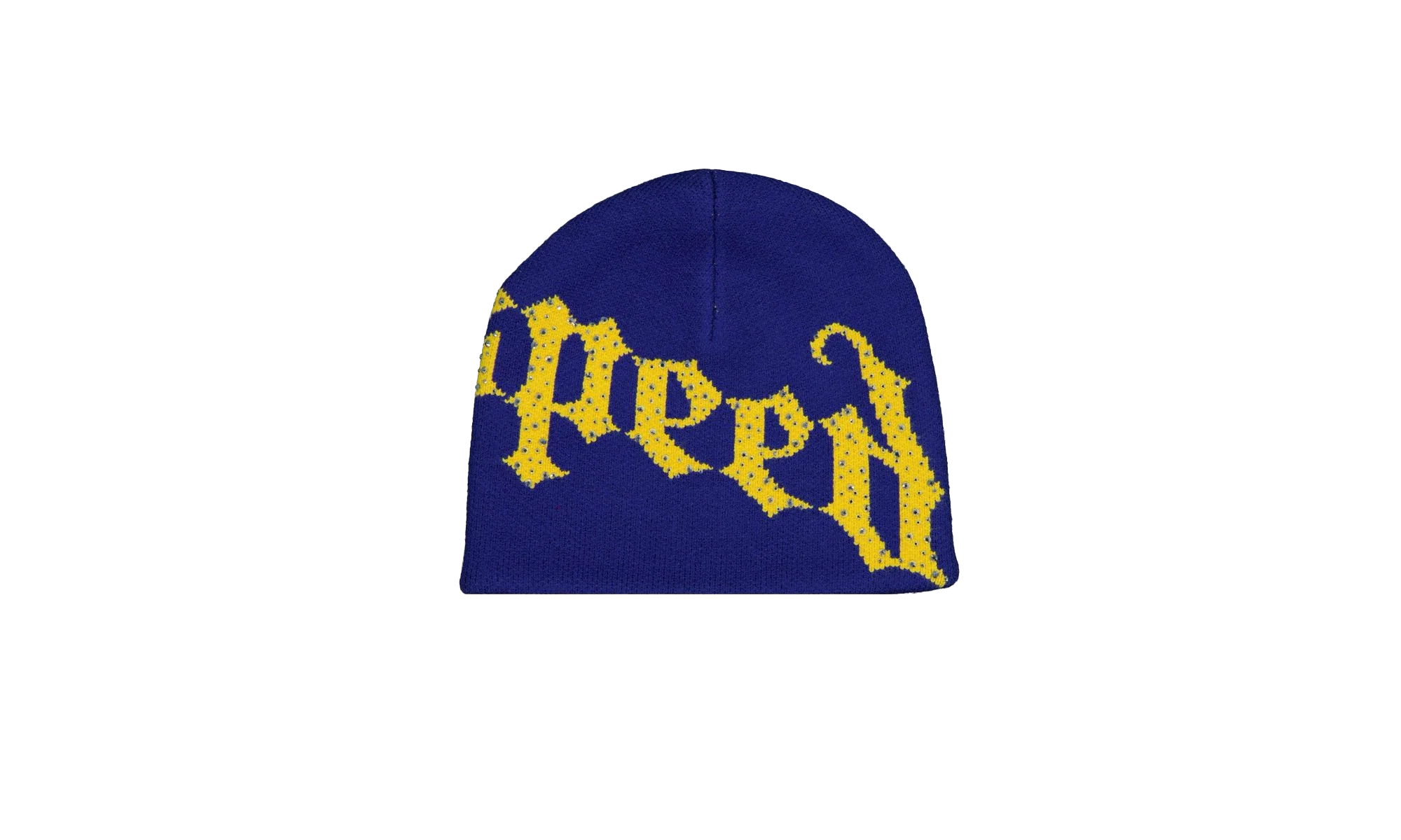 OG Logo Studded Beanie "Blue / Yellow" ZD8ISH5W