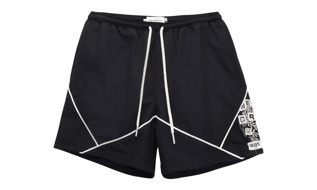 Nylon Growth Track Shorts "Black" HTG260129 BLK