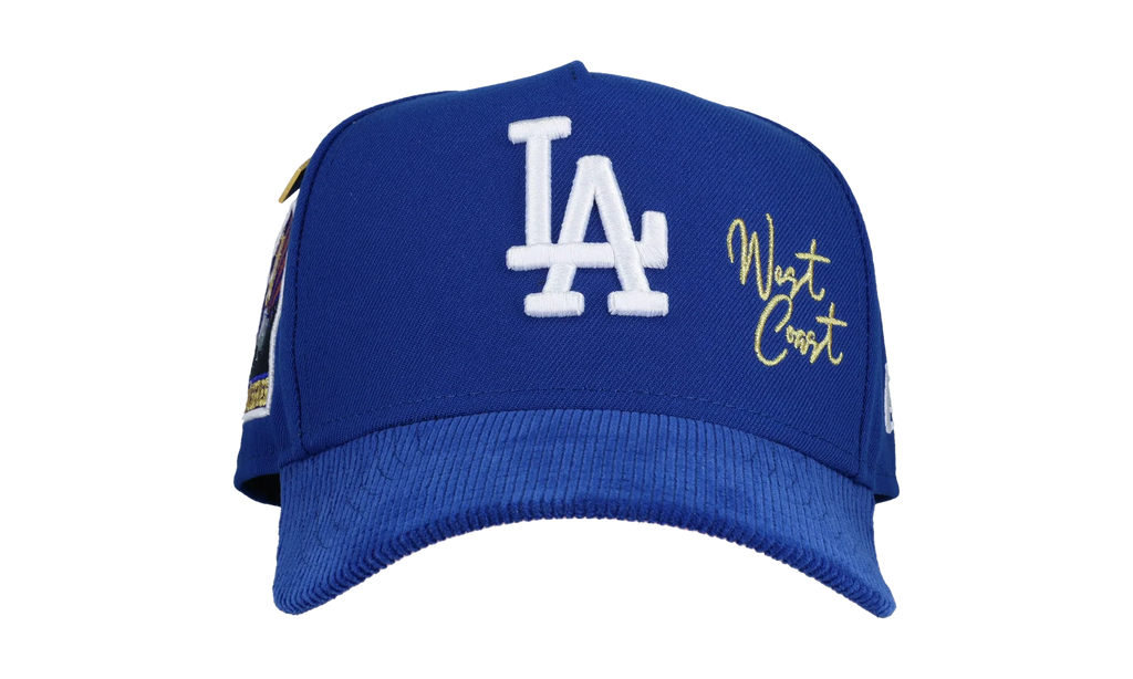 9FIFTY Los Angeles Dodgers Tokyo Series A Frame Snapback Hat "Royal Blue - Corduroy Visor" NE161
