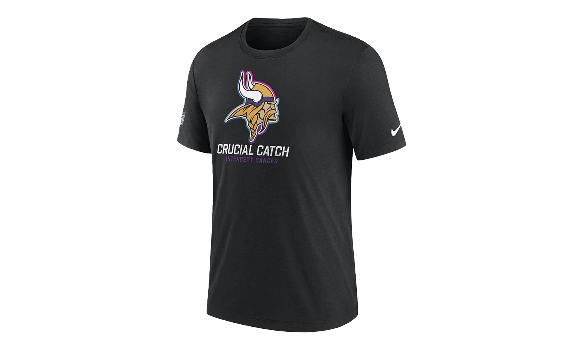 NFL Minnesota Vikings 2024 Crucial Catch T-Shirt "Black" 02G3 00A ZUK GXZ