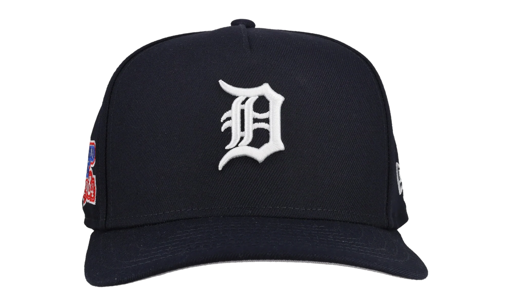 9FIFTY Detroit Tigers 1984 Team Color A Frame Snapback Hat "Black (Grey Brim)" NE473