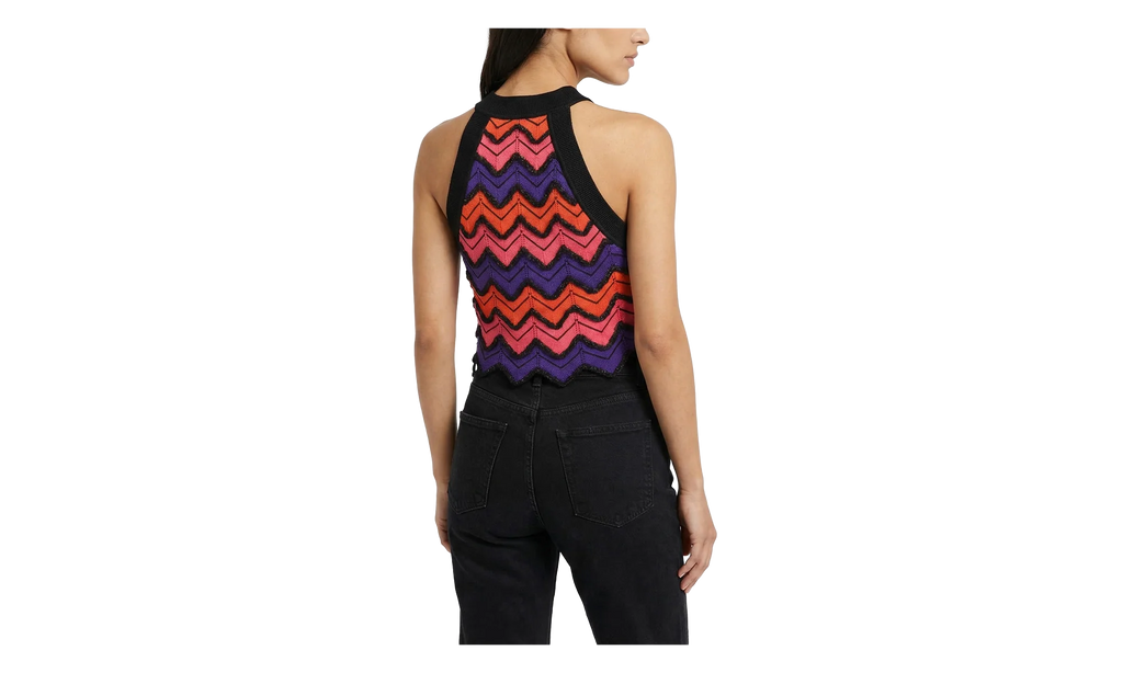 Cropped Knit Halter Top WMNS "Multicolor" AF4AB024KD68ABC