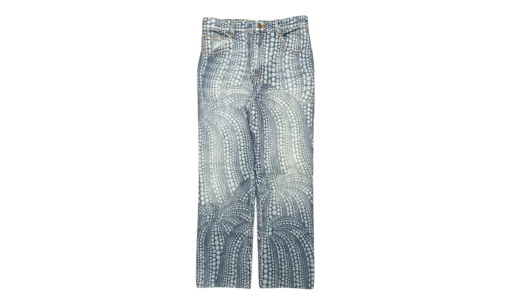 Yayoi Kusama All Over Dots Pumpkin Jeans "Indigo" 1AB60D