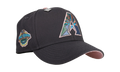 59FIFTY Arizona Diamondbacks 2001 World Series Fitted Hat "Graphite / Pink" NE413