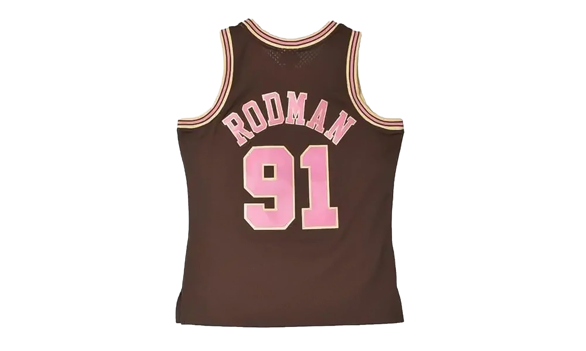 Brown Sugar Bacon Dennis Rodman Swingman Jersey "1997 Chicago Bulls - Brown" TFSM6695 CBU97DRDBROW
