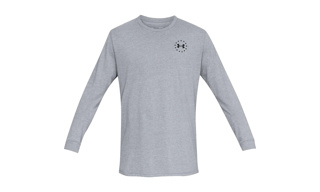 Freedom Flag Long Sleeve Tee "Steel Light Heather / Black" 1333369 035