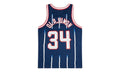 NBA Hakeem Olajuwon Swingman Road Jersey "1996 Houston Rockets - Navy" SMJYGS18173 HRONAVY96HOL
