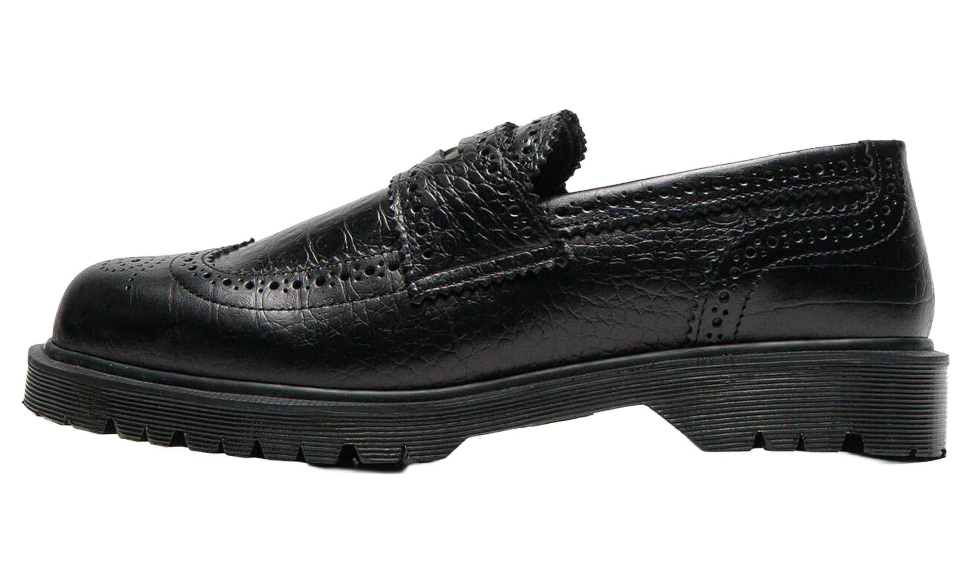 Croc Emboss 3989 Loafer "Black Analine" 41758001