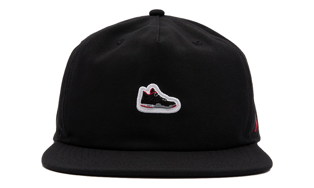 Jordan Pro Unstructured AJ4 Patch Hat "Black / University Red" IM5688 010