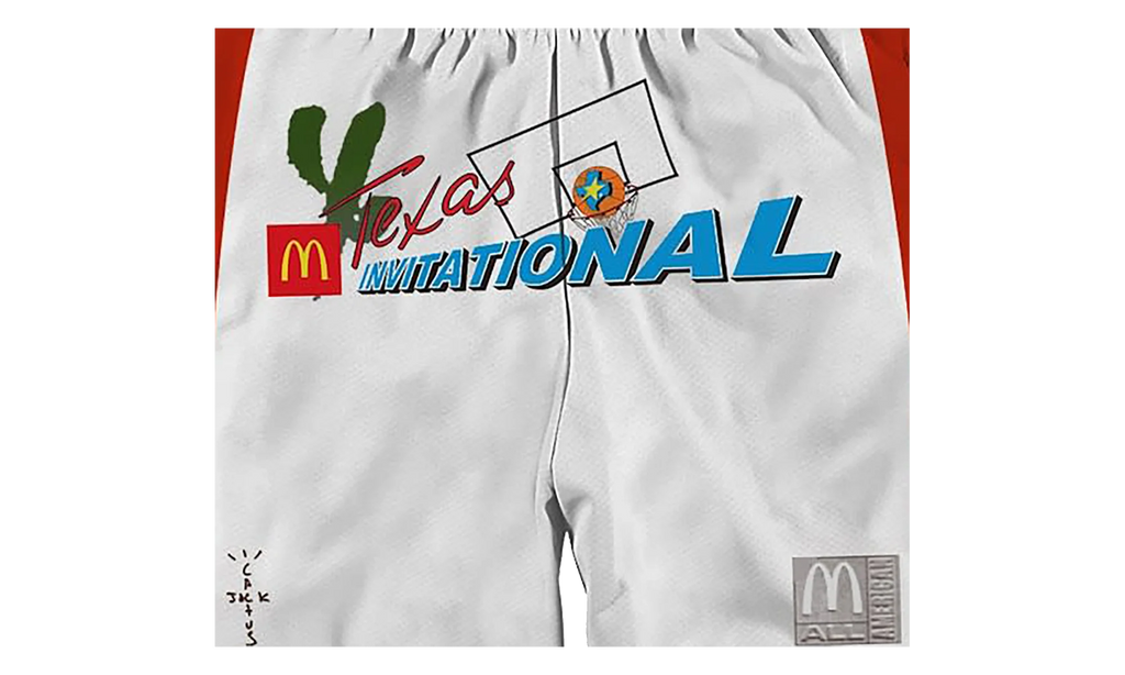 Travis Scott x McDonald's Cactus Jack All American Shorts "White" CPFM32