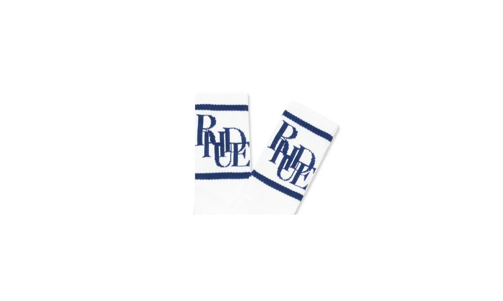 Scramble Logo Sock "White/Navy" RHPF22SO04070807