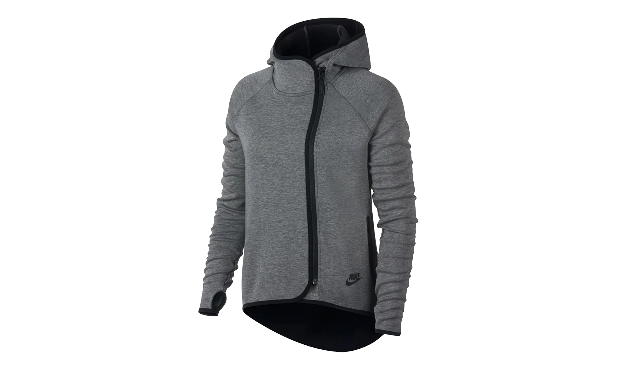 Sportswear Tech Fleece Hoodie WMNS "Carbon Heather Black" 908822 091
