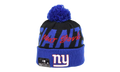 New York Giants Cuffed Knit Pom Beanie "Black / Blue" 60268805