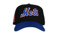 9FIFTY New York Mets 25th Anniversary A Frame Snapback Hat "Black / Blue" NE188