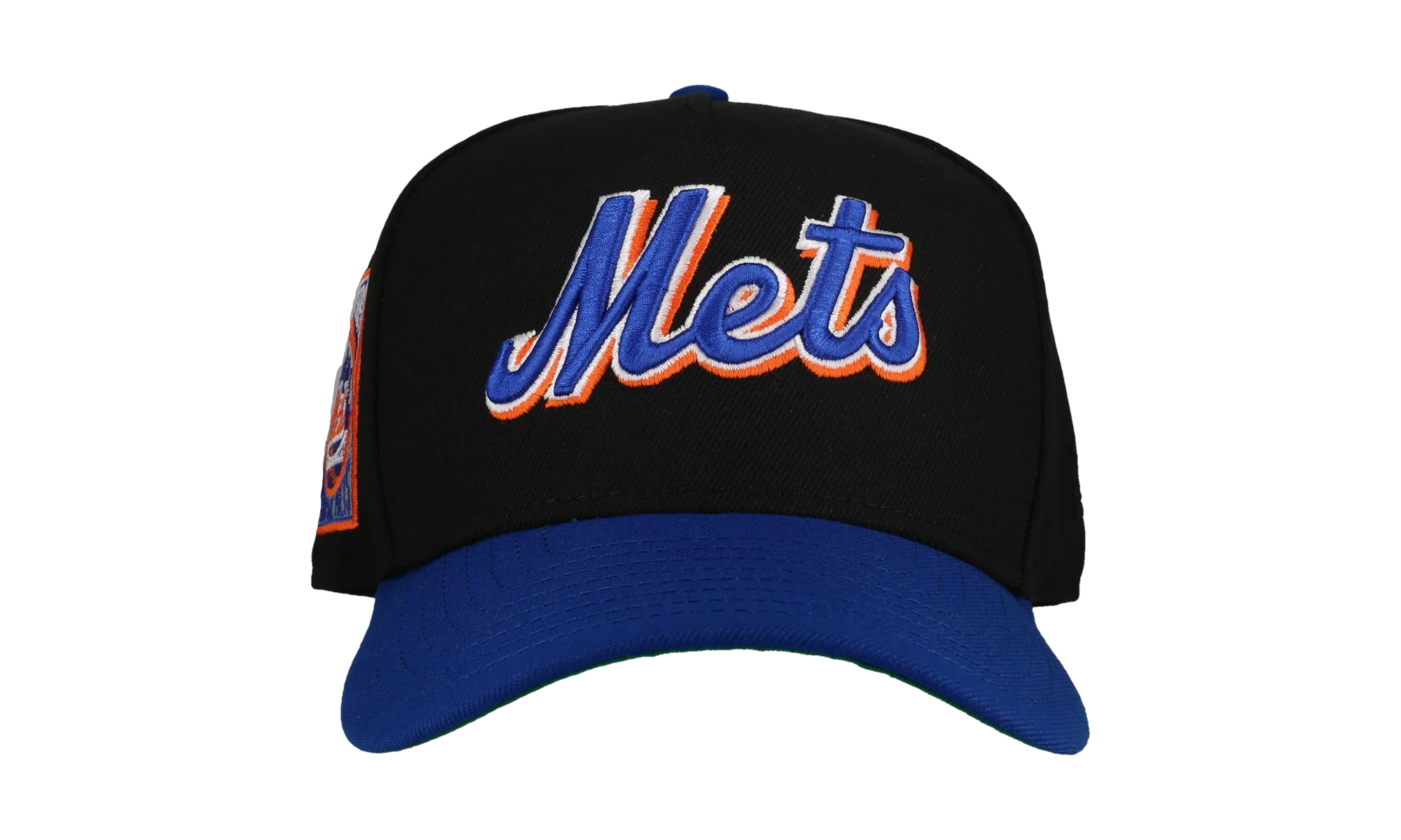 9FIFTY New York Mets 25th Anniversary A Frame Snapback Hat "Black / Blue" NE188