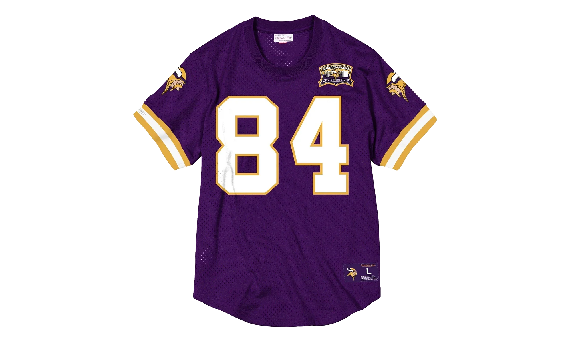 NFL Name & Number Mesh Crew Neck Shirt "Minnesota Vikings - Purple" NNMPMG18061 MVIPURP00RMO