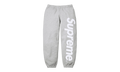 Satin Appliqué Sweatpant "SS26 - Grey" SU27514