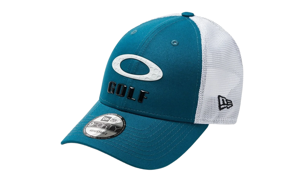 9FORTY OAKLEY x New Era Heather New Era Stripe Golf Snapback Hat "Petrol" 912145LDS 9PE
