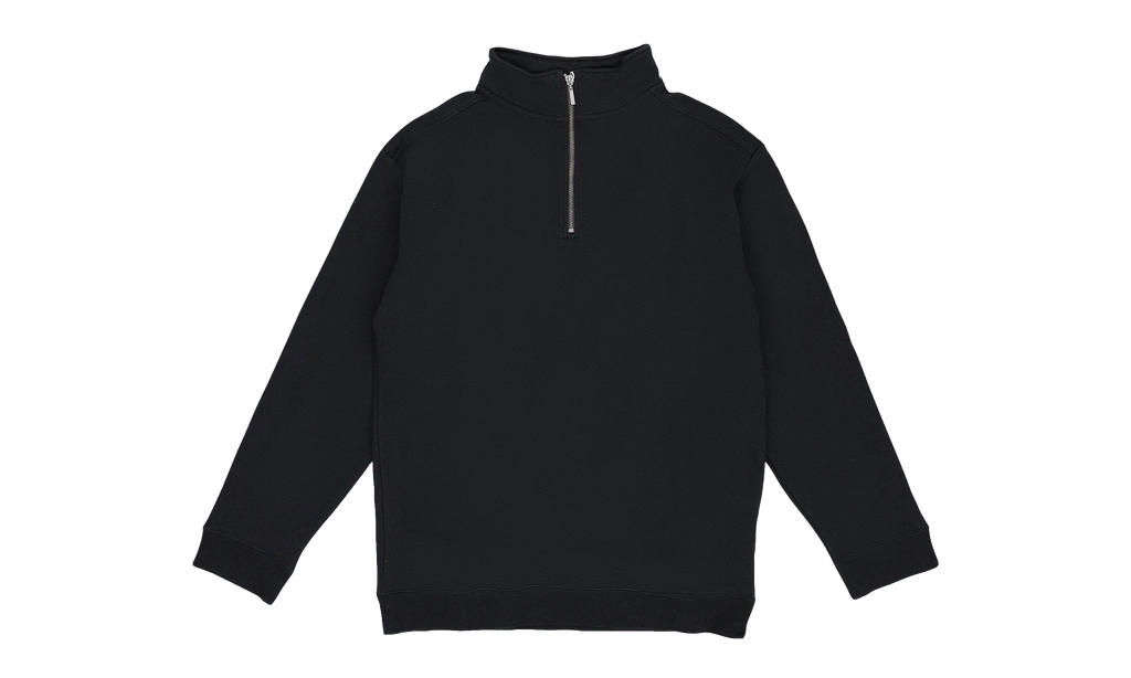 Quarter Zip Sweater "Black" SLR MTPS 0001