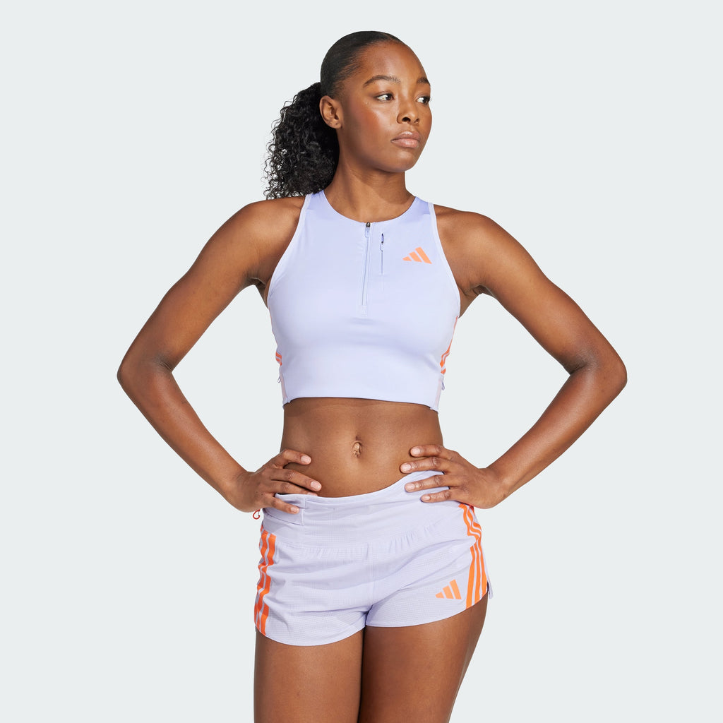 Women's adidas Adizero Running Gel Pocket Crop Top