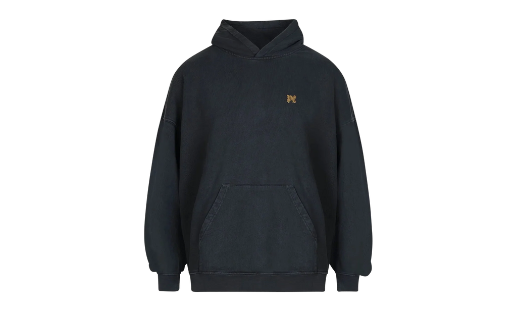 Back Burning Monogram Hoodie "Black" PMBB117R24FLE003