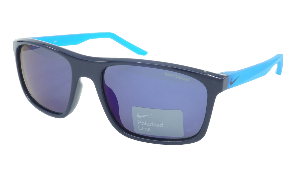 Fire Polarized Sunglasses "Obsidian / Polar Blue Flash" FD1818 451