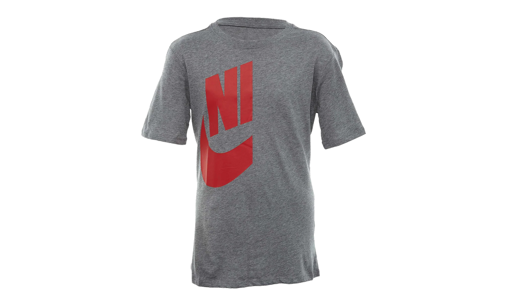 Sportswear T-shirt GS "Carbon Heather / Red" 923662 091