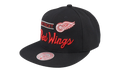 NHL Retro Lock Up Snapback Cap "Detroit Red Wings - Black" 6HSSLD21213 DRWBLCK