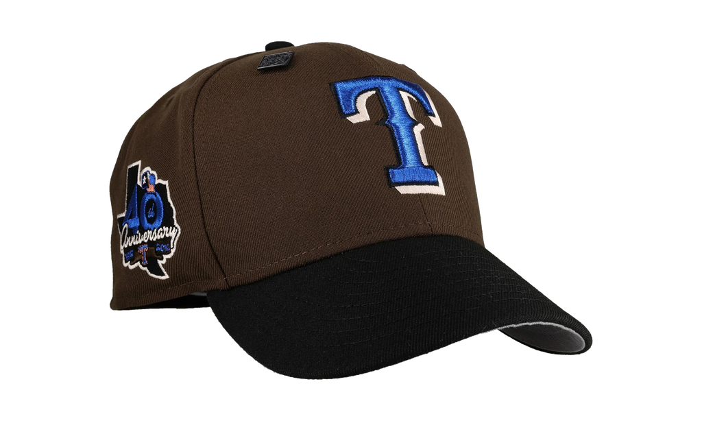 59FIFTY Texas Rangers 40th Anniversary Fitted Hat "Walnut / Black" NE396