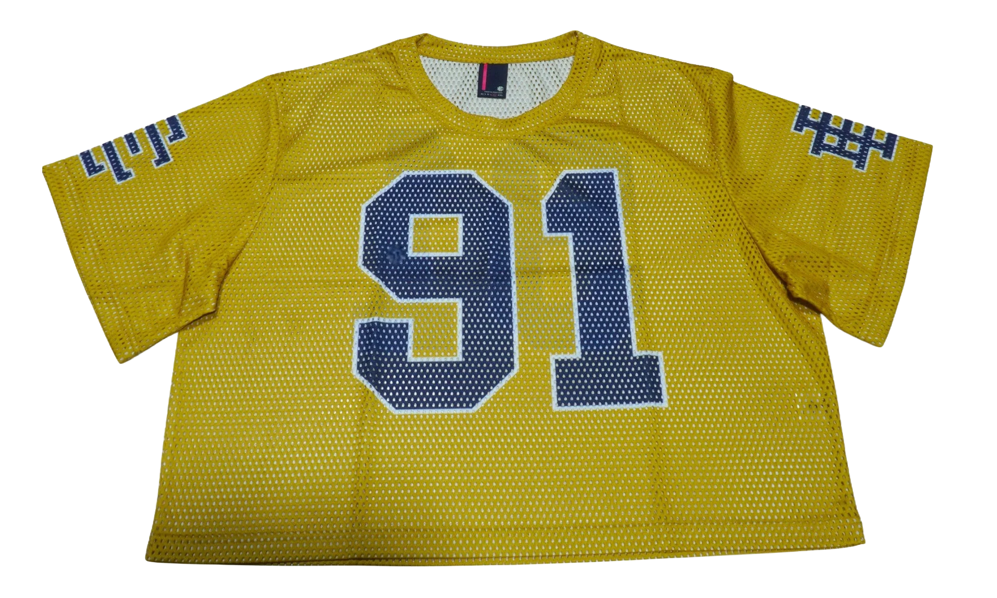EE CROPPED JERSEY CORE MESH "Yellow/ Navy" EE745
