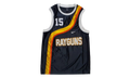 Roswell Rayguns Vince Carter Basketball Jersey "Black / Gold Orange" CV1970 010