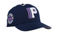 59FIFTY Pittsburgh Pirates Trippy Three Golden Decades Fitted Hat "Navy Metallic" NE356