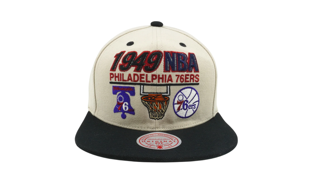 NBA Hardwood Classics First Of Many Snapback Cap "Philadelphia 76ers - Off White" HHSS6330 P76YYPPPOFWH