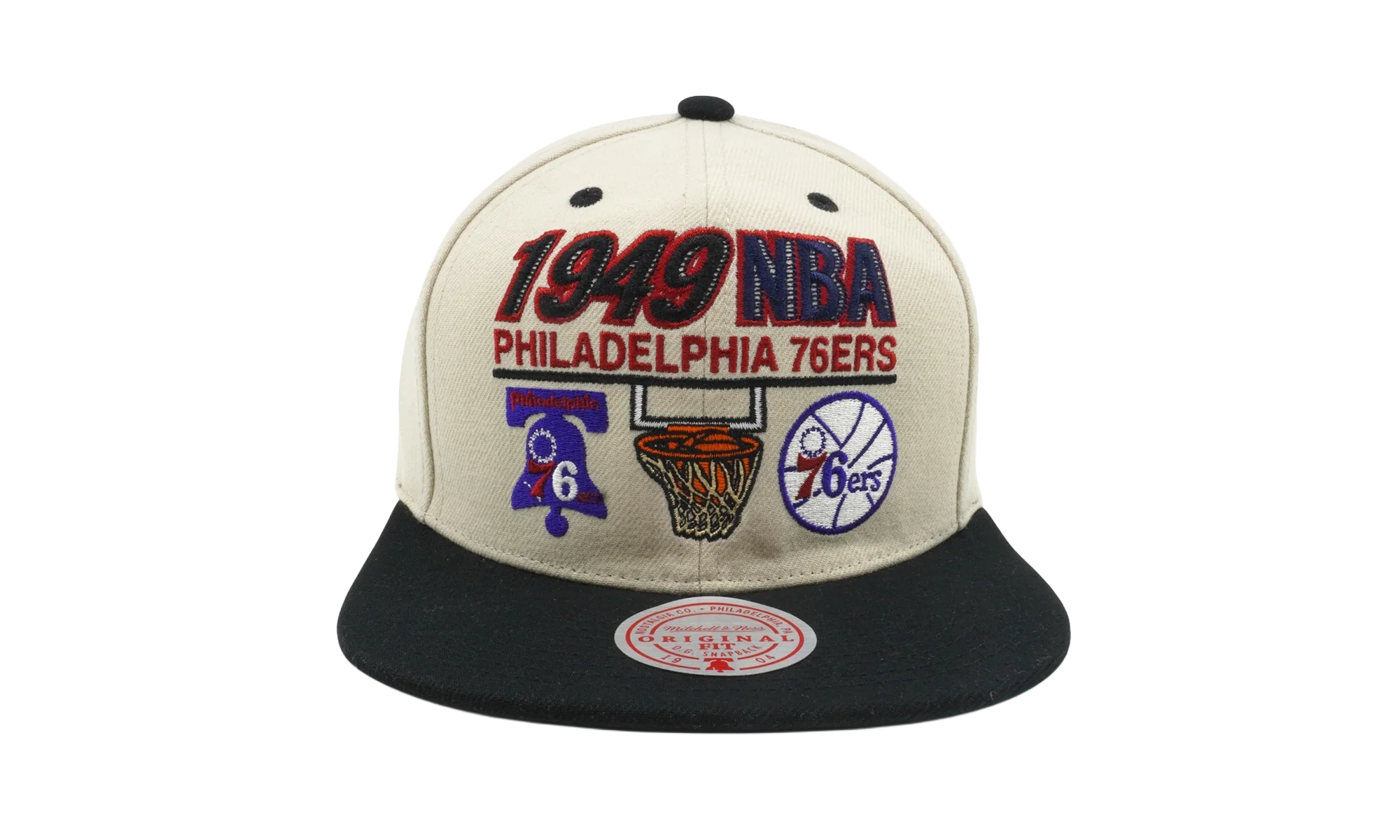 NBA Hardwood Classics First Of Many Snapback Cap "Philadelphia 76ers - Off White" HHSS6330 P76YYPPPOFWH