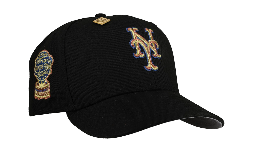 59FIFTY New York Mets 1964 All Star Game Fitted Hat "Black Gold Trim" NE444