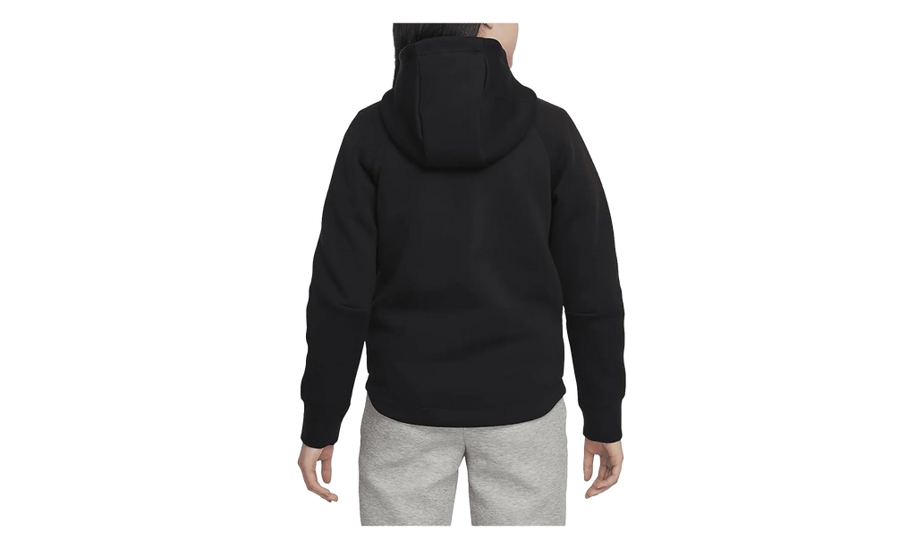 Sportswear Tech Fleece Girls' Full-Zip Hoodie GS "Black / Black / Black" FD2979 010
