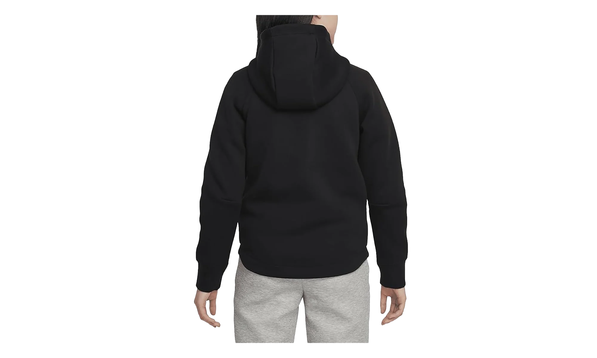 Sportswear Tech Fleece Girls' Full-Zip Hoodie GS "Black / Black / Black" FD2979 010