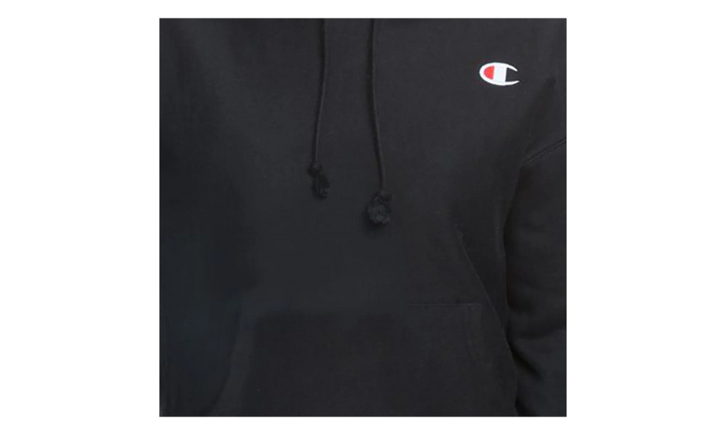 Reverse Weave C Logo Regular Fit Pullover Hoodie WMNS "Black" GF757 003