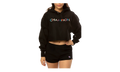 C-Life Reverse Weave Cropped Hoodie WMNS "Black" WL659 586389 003