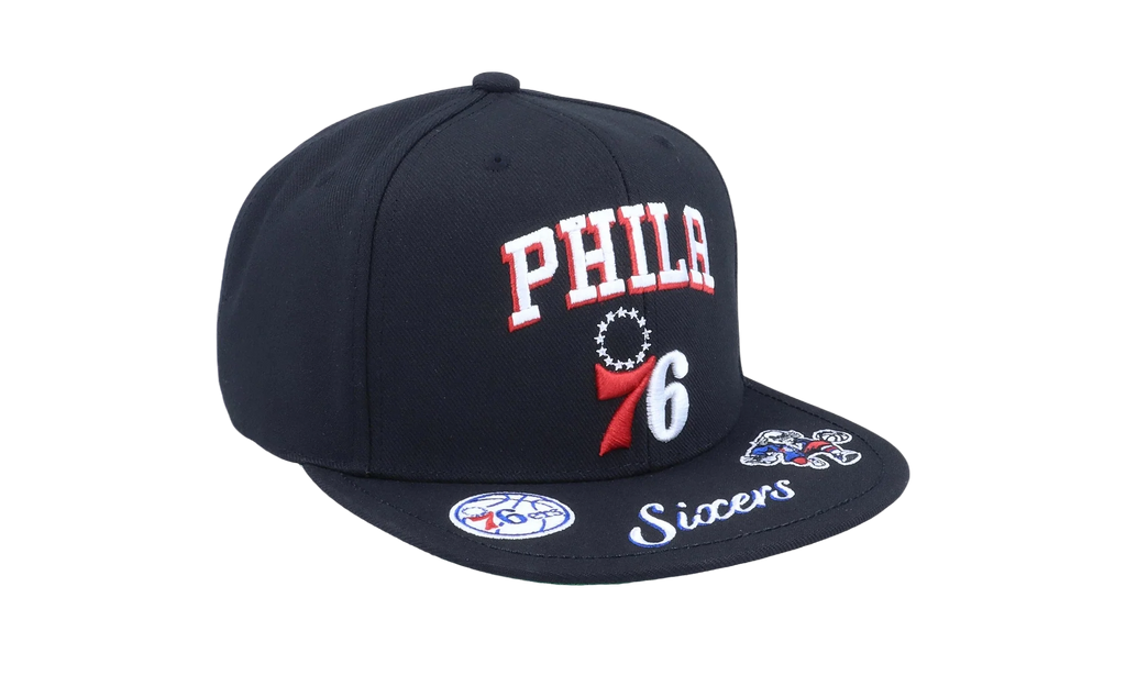 NBA Front Loaded Snapback Cap "Philadelphia 76ers - Black" HHSS2998 P76YYPPPBLCK