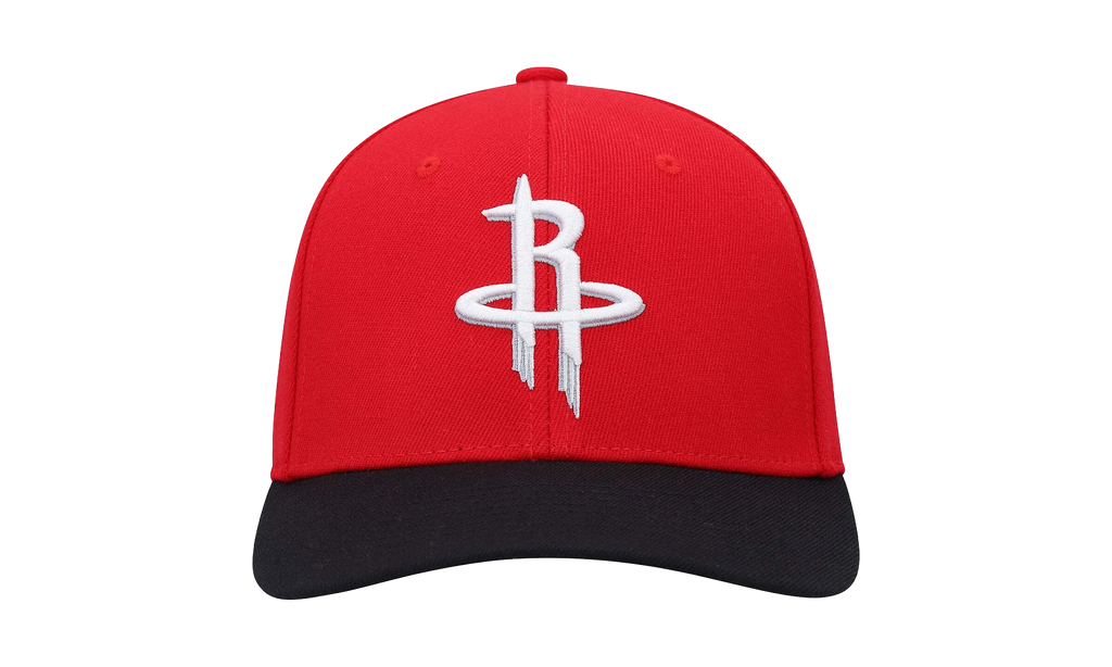NBA Team 2 Tone 2.0 Stretch Snapback Cap "Houston Rockets - Red / Black" HHSS3265 HROYYPPPRDBK