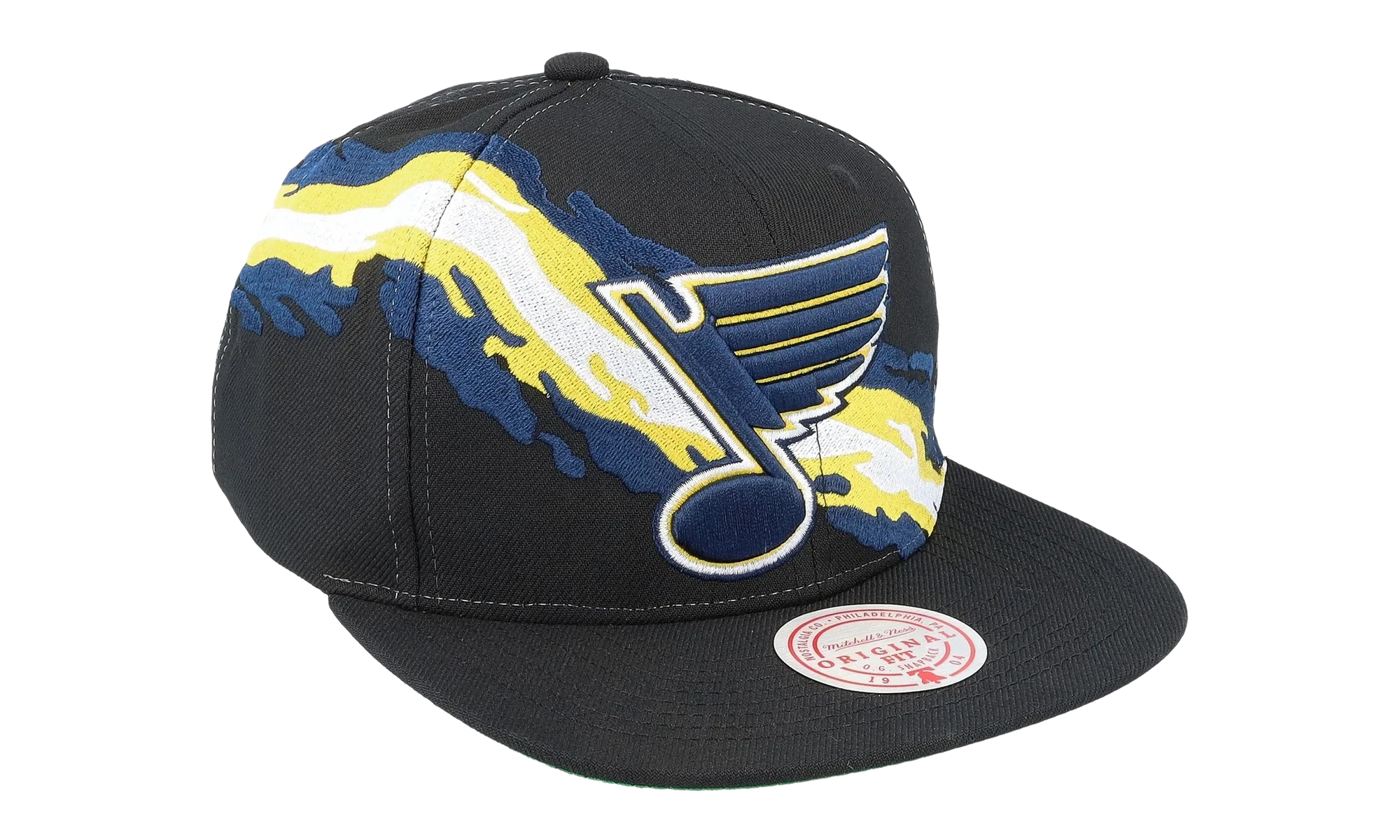 NHL Vintage Paintbrush Snapback Cap "St. Louis Blues - Black" 6HSSSH22087 SLUBLCK