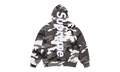 Satin Appliqué Hooded Sweatshirt "SS26 - Snow Camo" SU27501