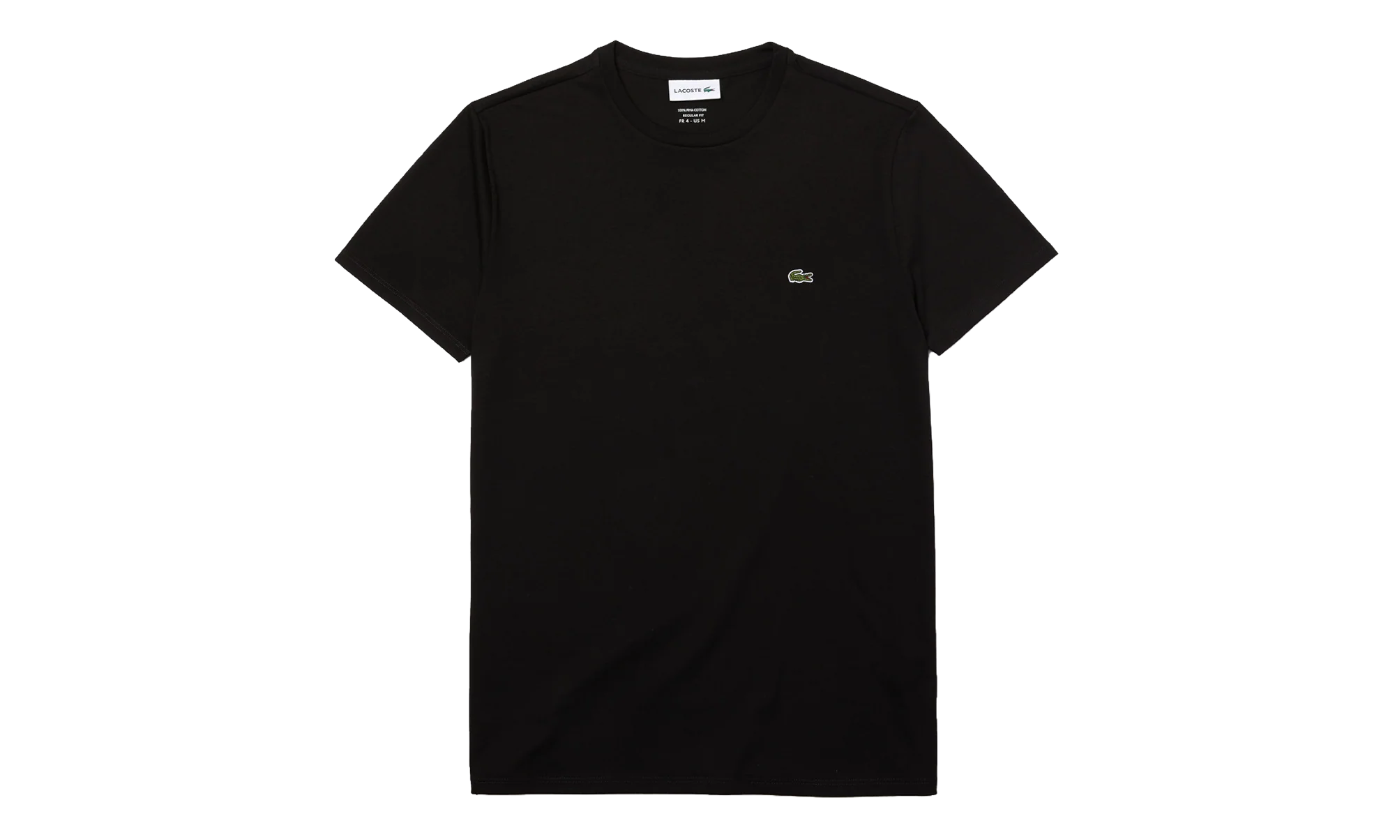 Crew Neck Pima Cotton Jersey T-shirt "Black" TH6709 031