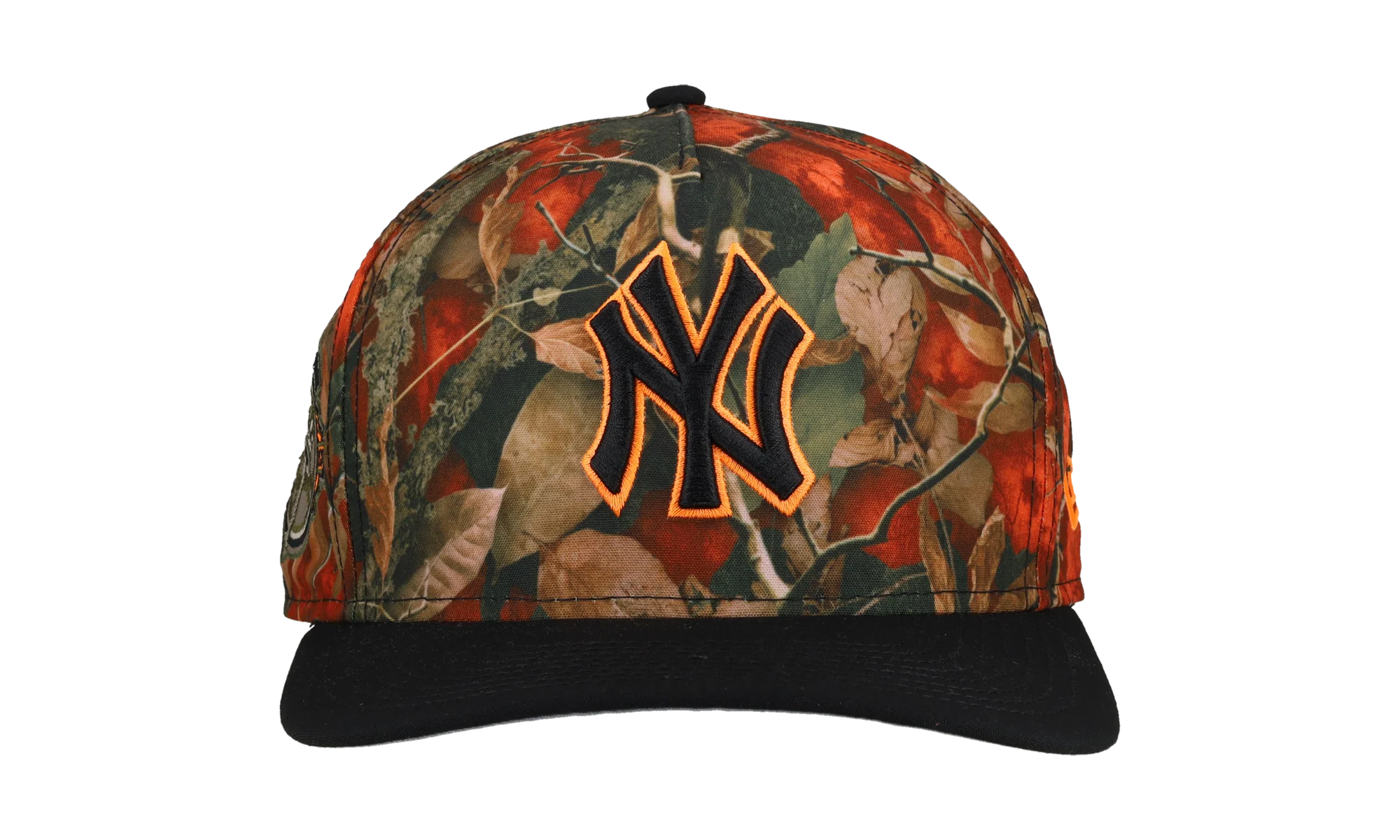9FIFTY New York Yankees 100th Anniversary A Frame Snapback Hat "Leaves / Orange" NE290