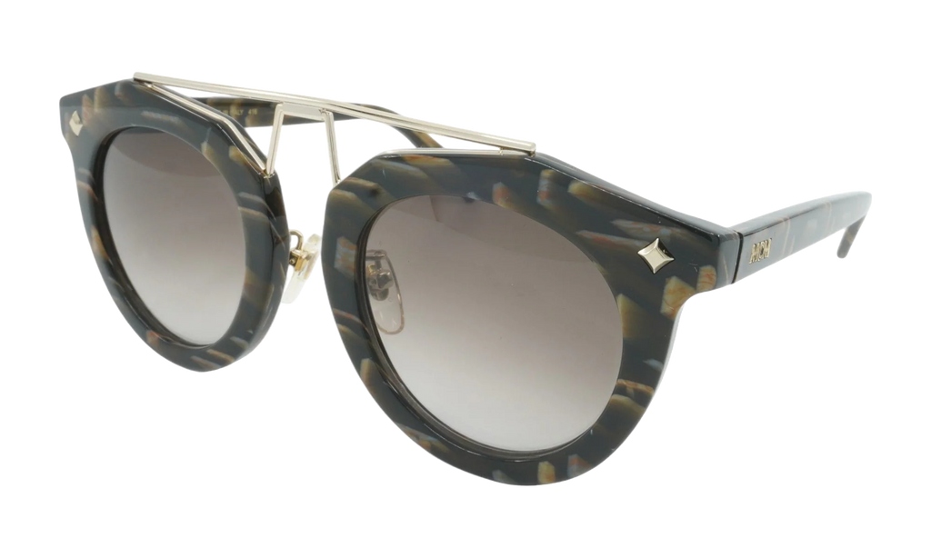 Cat Eye Sunglasses "Striped Khaki" MCM636SK-320