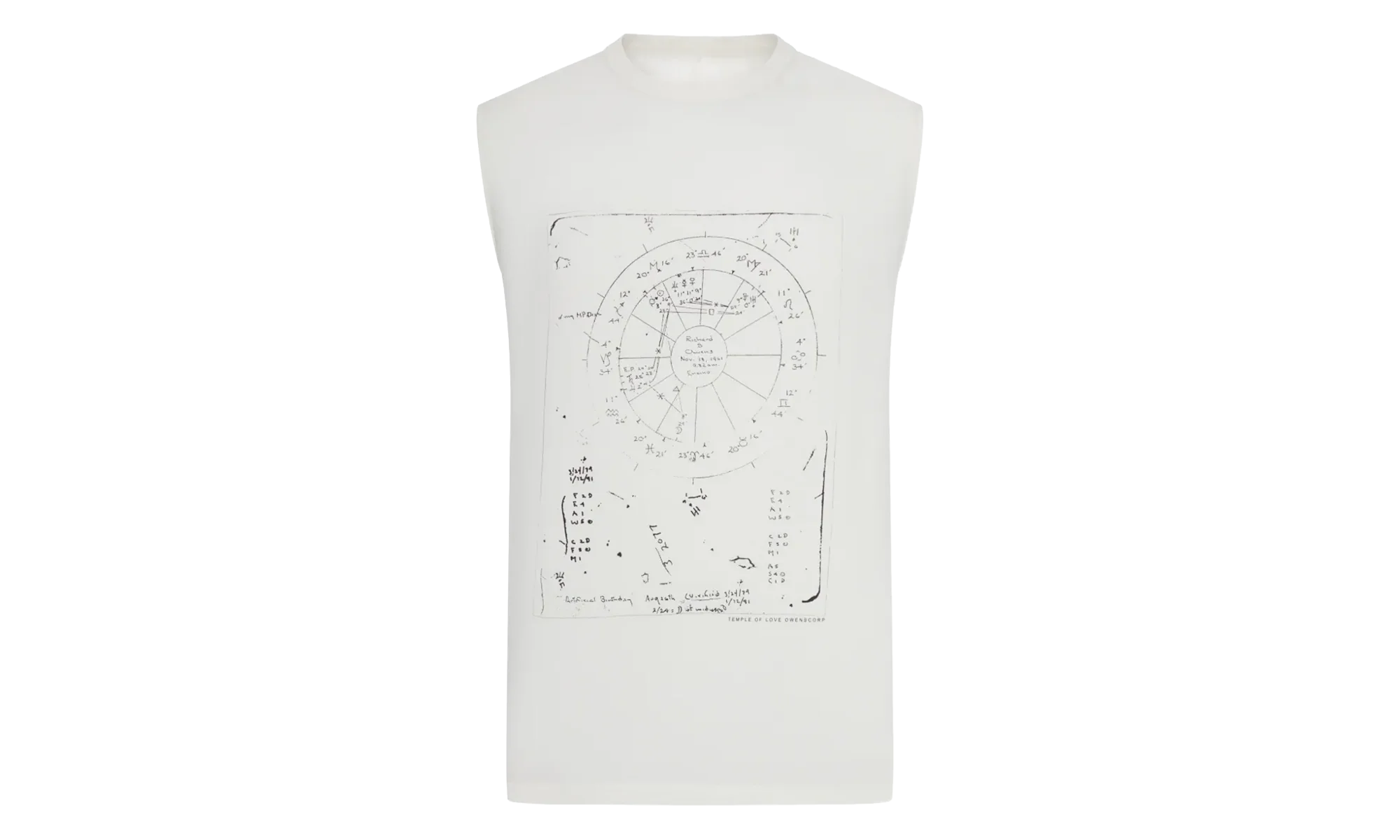 Concordian Brad Sleeveless T-shirt "Milk / Black" RR01F2132 JAEP13 1109